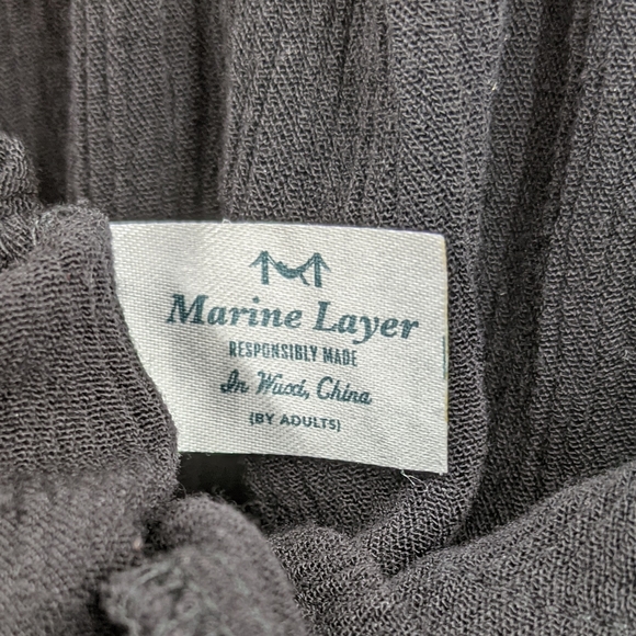 Marine Layer Hudson Off The Shoulder Black Top - Picture 8 of 9